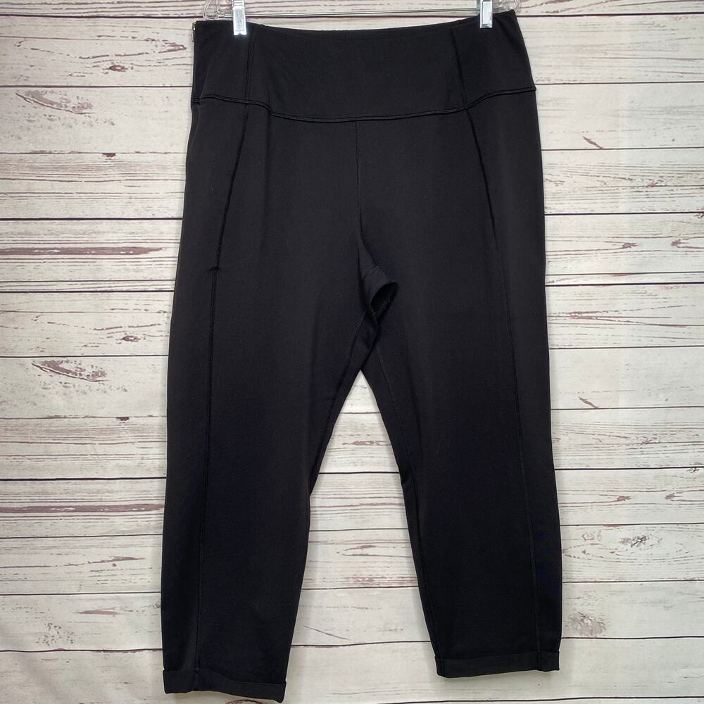 Lucy Black Wide Leg Cropped Yoga Size 1X